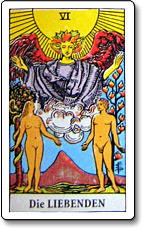 Tarotkarte - Die Liebenden